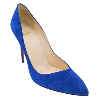CHRISTIAN LOUBOUTIN | Electric Blue Suede Pumps