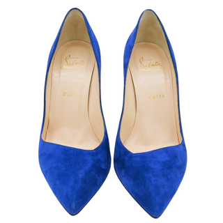 CHRISTIAN LOUBOUTIN | Electric Blue Suede Pumps