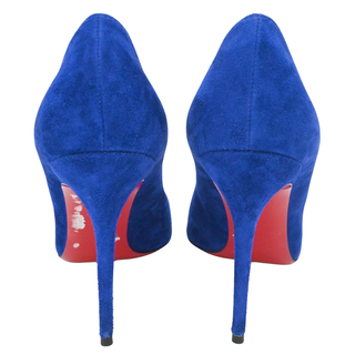 CHRISTIAN LOUBOUTIN | Electric Blue Suede Pumps