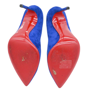 CHRISTIAN LOUBOUTIN | Electric Blue Suede Pumps