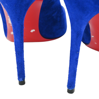 CHRISTIAN LOUBOUTIN | Electric Blue Suede Pumps