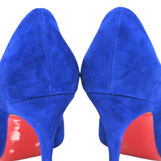 CHRISTIAN LOUBOUTIN | Electric Blue Suede Pumps
