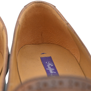 RALPH LAUREN | Quincy Tan Leather Loafers