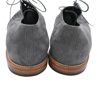 MANOLO BLAHNIK | Gray Perforated Lace Loafers