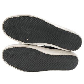 GOLDEN GOOSE | Black Leather Studded Slide Sneakers