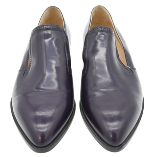 CHANEL | Purple Leather CC Loafers