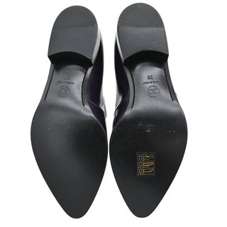 CHANEL | Purple Leather CC Loafers