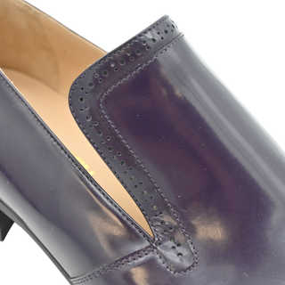 CHANEL | Purple Leather CC Loafers