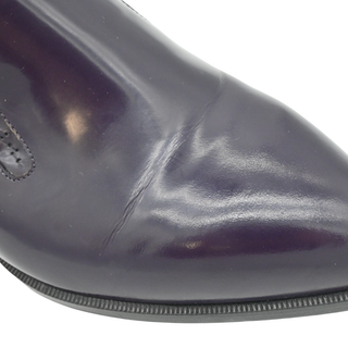 CHANEL | Purple Leather CC Loafers