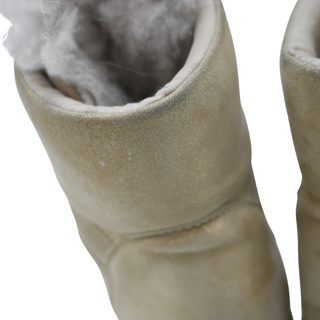 BRUNELLO CUCINELLI | Beige Suede Monili Combat Booties