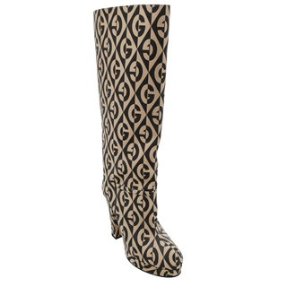 GUCCI | GG Diamante Jacquard Platform Knee-High Boots