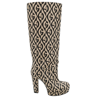 GUCCI | GG Diamante Jacquard Platform Knee-High Boots