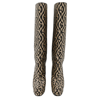 GUCCI | GG Diamante Jacquard Platform Knee-High Boots