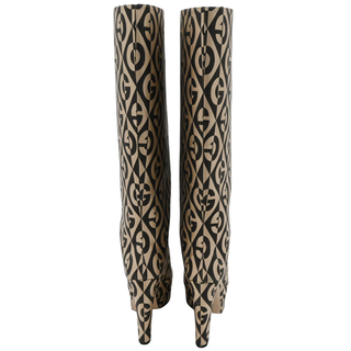 GUCCI | GG Diamante Jacquard Platform Knee-High Boots