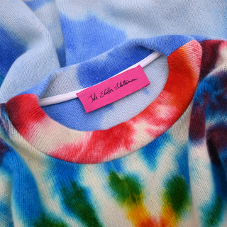 THE ELDER STATESMAN | Rainbow Tie-Dye Cashmere Sweater