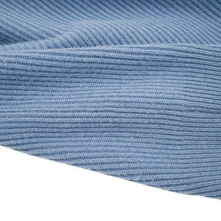 BRUNELLO CUCINELLI | Slate Blue Cashmere Turtleneck Monili Sweater