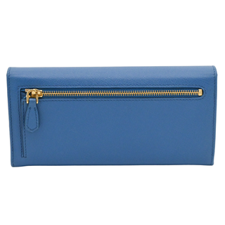 PRADA | Blue Large Saffiano Leather Wallet