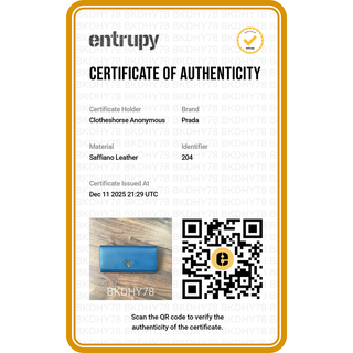 PRADA | Blue Large Saffiano Leather Wallet