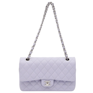 CHANEL | Medium Lavender Caviar Classic Double Flap Bag