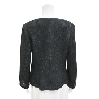 CHANEL | Black Tweed CC Turnlock Jacket