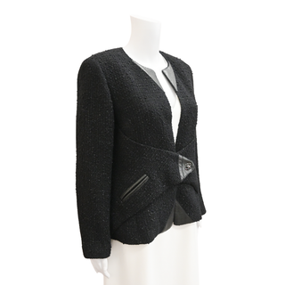 CHANEL | Black Tweed CC Turnlock Jacket