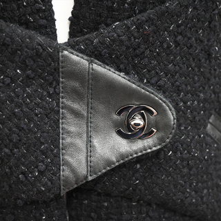 CHANEL | Black Tweed CC Turnlock Jacket
