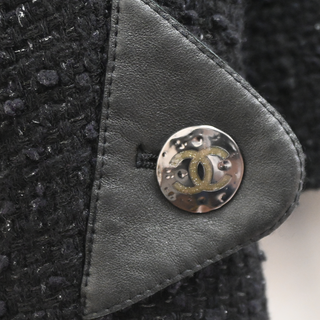 CHANEL | Black Tweed CC Turnlock Jacket