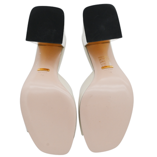 GUCCI | Ivory Baby Horsebit Heeled Mules