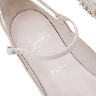 CHRISTIAN LOUBOUTIN | Light Pink Leather Studded Flats