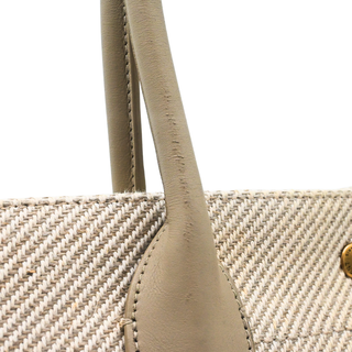 SAINT LAURENT | Beige Canvas Rive Gauche Tote Bag