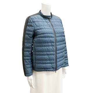 BRUNELLO CUCINELLI | Blue Monili Down Puffer Jacket