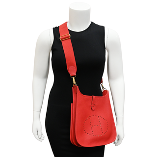HERMES | Red Evelyne III PM Bag