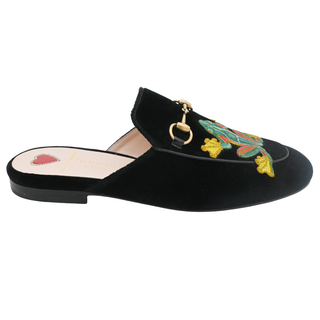 GUCCI | Princetown Frog Velvet Loafer Slippers