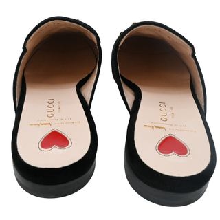 GUCCI | Princetown Frog Velvet Loafer Slippers