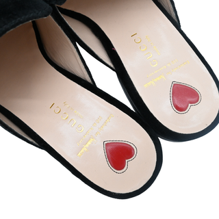 GUCCI | Princetown Frog Velvet Loafer Slippers
