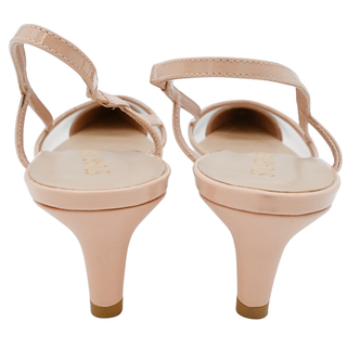 STUART WEITZMAN | Mondrian Light Pink Patent PVC Kitten Heels
