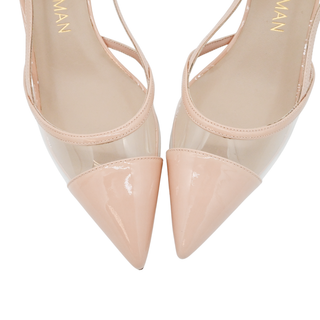 STUART WEITZMAN | Mondrian Light Pink Patent PVC Kitten Heels