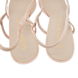 STUART WEITZMAN | Mondrian Light Pink Patent PVC Kitten Heels