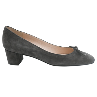 STUART WEITZMAN | Gray Suede Block Pumps
