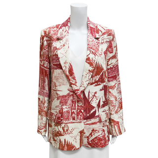 LIBERTINE | Toile De Nantes Linen Long Blazer