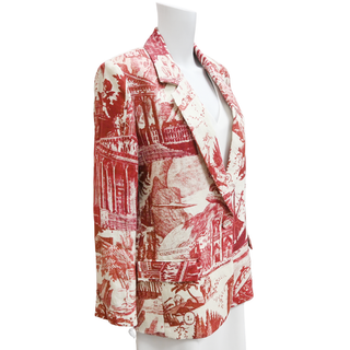 LIBERTINE | Toile De Nantes Linen Long Blazer