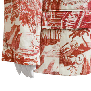 LIBERTINE | Toile De Nantes Linen Long Blazer