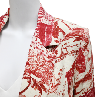 LIBERTINE | Toile De Nantes Linen Long Blazer