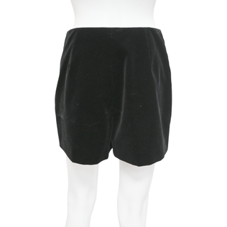 VALENTINO | Black Velvet Mini Shorts