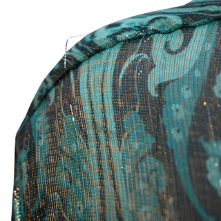 ETRO | Turquoise Metallic Paisley Print Blouse