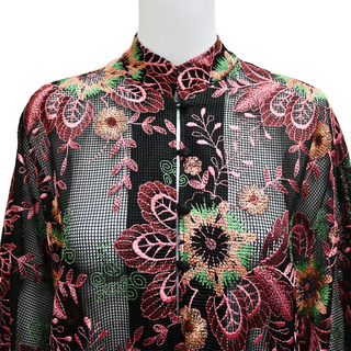 LA VIE STYLE HOUSE | Floral Embroidery Kaftan Maxi Dress