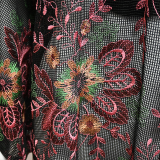 LA VIE STYLE HOUSE | Floral Embroidery Kaftan Maxi Dress