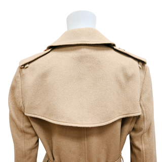 BURBERRY | Kensington Tan Cashmere Trench Coat