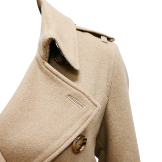 BURBERRY | Kensington Tan Cashmere Trench Coat