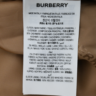 BURBERRY | Kensington Tan Cashmere Trench Coat